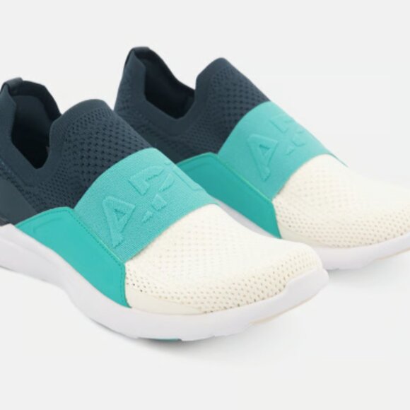 APL Techloom Bliss Slip On Training Shoes Green/White/Teal SZ 10 NEW - Picture 4 of 8